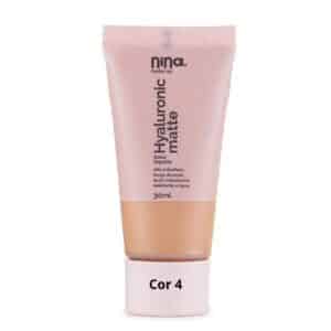 Base Liquida Hyaluronic Nina Makeup  Cor 4