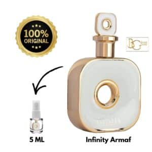 Decant Perfume Árabe Infinity Gold Armaf 5ml Eau de Parfum Feminino, Doce, Floral e Alta Fixação